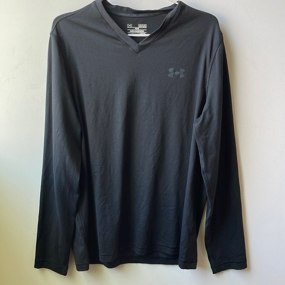 Under Armour Men’s Long Sleeve Athletic Shirt | Black | Medium